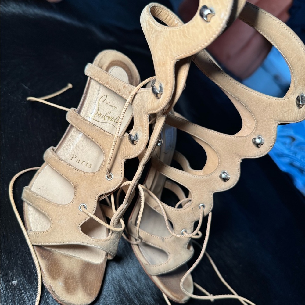 Christian Louboutin Tan Sandals